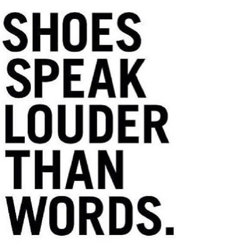SHOES MUST GO!
